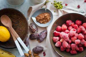 Erdbeer-Smoothie-Bowl, Gesunder Smoothie Rezept